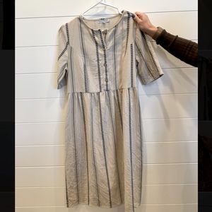 Stripped pattern dress